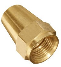 Conector de latón machinado con precisión para tubo, tipo abocardado con tuerca larga (AOL153) SAE # 010111 - Product Image 6