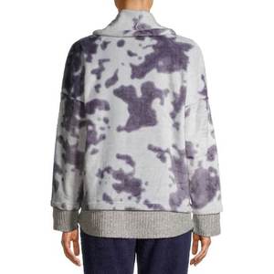 Wholesale Customized Women's Oversized <b>Tie</b> <b>Dye</b> Embroidery Pullover Hoodie <b>Sweatshirt</b> Long Sleeve Knitted 100% Cotton Breathable - Product Image 3