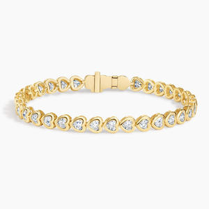 Brazalete de Diamantes con Engaste Completo de Dientes Compartidos - Product Image 3