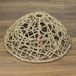 Abat-jour en jonc de mer fait main Artex Dong Thap Vietnam, éco-responsable, style moderne minimaliste rustique, luminaire suspendu pour la décoration intérieure - Product Image 3