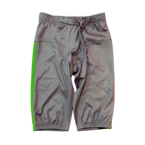 Ensemble maillot et short de football américain personnalisé vert-gris col en V anti-humidité unisexe adulte grande taille - Product Image 3