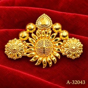 Broches de Perlas con Baño de Oro y Cristales de Imitación, Cadena Colgante, Accesorios de Boda para Mujer A-32040 - Product Image 4