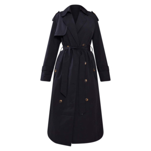 Manteau trench en cuir véritable pour femme 2026, respirant, imperméable, coupe-vent, séchage rapide, haute qualité, design élégant, personnalisable - Product Image 4