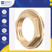 Fabricant leader de raccords de tuyauterie durables de qualité standard, de 1/2 à 2 pouces, avec joint d'étanchéité, raccord femelle NPT, bride en laiton, écrou de blocage hexagonal
