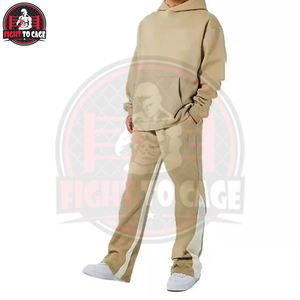 Chándales Deportivos para Hombre, Estilo Acampanado, Transpirables, con Logotipo Personalizado, Color Sólido, Cómodos para Entrenamiento y Jogging - Product Image 2