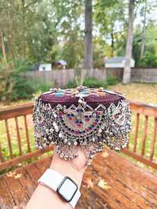 Gorros Topi Afganos Bordados Únicos para Mujer, Sombrero Bordado de Estilo Único para Fiestas y Eventos Festivos para Damas - Product Image 6