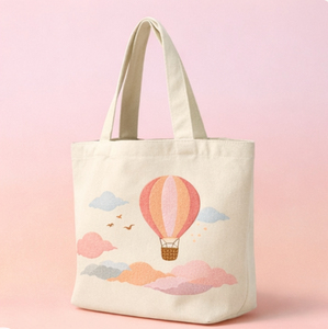 Sac de plage en toile imprimé personnalisé avec poignée d'épaule naturelle, logo personnalisé brodé, sac de shopping rayé - Product Image 2