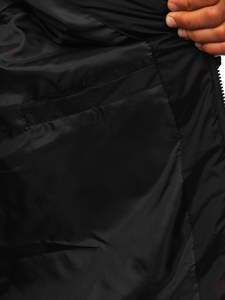 Veste pour homme, style streetwear, doudoune d'hiver pour homme, confortable, à capuche, manches longues, respirante. - Product Image 3