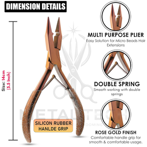 Meilleure vente 2026 : Pince professionnelle pour extensions capillaires, outils en acier inoxydable pour l'installation et le retrait avec étui noir - Product Image 5