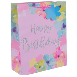 Sac cadeau en papier recyclé enduit C2S extra large avec poignée en corde faite à la main Finition scintillante en feuille d'aluminium haut de gamme écologique Fabriqué au Vietnam - Product Image 1