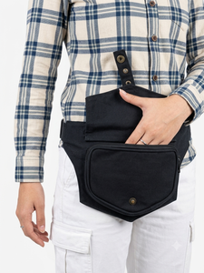 Sac banane tendance en toile de coton pour la vente en gros – Pochette compacte pour la taille avec sangle réglable, idéale pour la randonnée, antivol et légère - Product Image 2