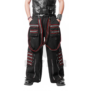 Pantalones de Moda Gótica, Pantalones Cargo Punk Alternativos para Hombre y Mujer, Venta al por Mayor - Product Image 4