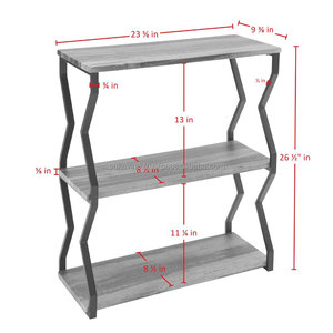 Estante decorativo duradero de diseño de acero de 3 piezas para soportes y estantes de almacenamiento de muebles de interior fabricado en Vietnam ODM/OEM - Product Image 3