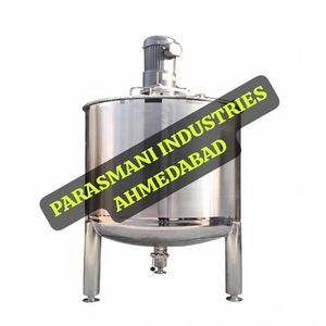 Cuve de mélange chimique en acier inoxydable avec agitateur, homogénéisateur, chauffage électrique, moteur à engrenages et composants essentiels - Product Image 3