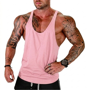 <b>Mens</b> 100 Percent Cotton Tank Top Sleeveless Gym Vest Printed Muscle Shirt Bodybuilding Workout Fitness <b>Singlet</b> Breathable Lightw - Product Image 5