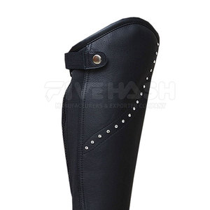 Mini Chaps de Cuero Premium para Protección de Patas de Caballo, para Entrenamiento Ecuestre al Aire Libre y Uso Diario - Product Image 3