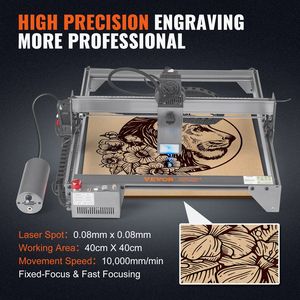 Incisore Laser da 20W con Area di Lavoro Grande 40x40 cm, Velocità di Movimento 10000mm/min, Macchina per Incisione Laser SP Compressa - Product Image 3