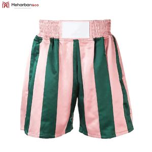 Short de boxe respirant en tissu doux et soyeux, rayé, personnalisé, nouvelle collection 2020 - Product Image 5