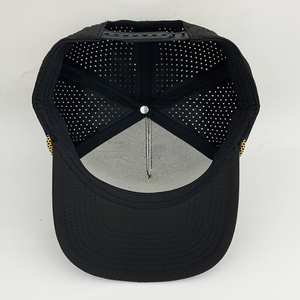 Casquettes de baseball de haute qualité OEM ODM, casquettes personnalisées à 5 panneaux, golf et découpe au laser, logo brodé personnalisé 3D avec cordon pour unisexe - Product Image 4