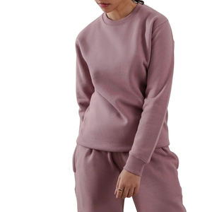 Conjunto Deportivo Personalizado para Mujer, Sudadera con Capucha de Felpa Informal y Pantalones Deportivos de Pierna Recta - Product Image 3