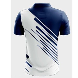 Chemises en polyester tendance, sublimation, motif éclair, polos personnalisés pour hommes à manches courtes, coupe ajustée, design de fête 2026 - Product Image 2
