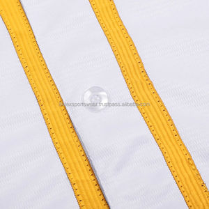 Camiseta de Béisbol Unisex con Bloques de Color, Manga Corta, Cierre de Botones, Blanco, Rosa, Azul, Amarillo, Corte Regular, Ropa para Adultos - Product Image 6