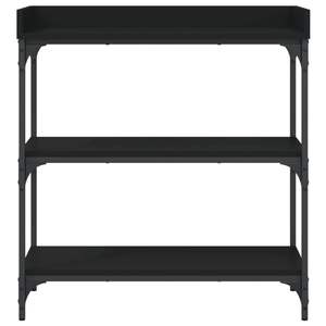 Table console en bois d'ingénierie noir 29,5 po x 11,8 po x 31,5 po - Product Image 4