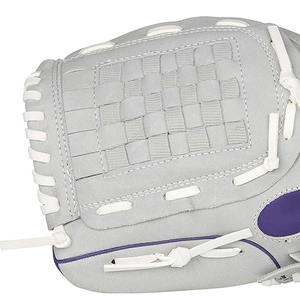 Guante de Béisbol de Cuero Gris para Mano Derecha, Tipo Trapeze, con Correa Ajustable para la Muñeca, Talla Adulto, Dedos Completos - Product Image 5