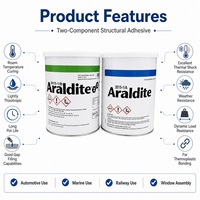 Adhésif structurel époxy 2K Araldite 2015-1 A/B haute résistance pour le remplissage de matériaux thermoplastiques pour l'intérieur/extérieur automobile