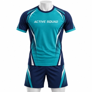 Nouvelle tenue d'équipe confortable et à séchage rapide, uniforme de volley-ball avec design par sublimation, maillot et short de volley-ball unisexe en vente - Product Image 5