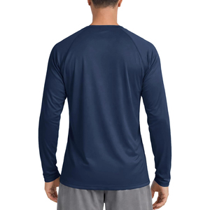 Camiseta de Compresión de Manga Larga para Hombre, Color Azul Marino, Secado Rápido, Poliéster, Talla Adulto, para BJJ MMA - Product Image 2