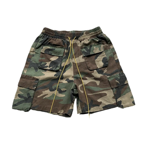 Shorts cargo camouflage de haute qualité pour hommes, en Spandex/Polyester, coupe ample, imprimés sur mesure, pour l'extérieur, style urbain, séchage rapide, écologiques - Product Image 4