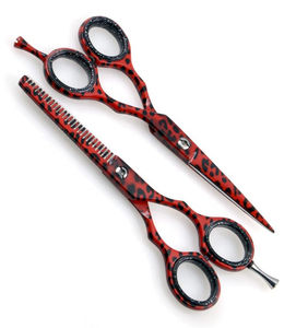 Ciseaux de coiffeur professionnels, anti-rouille, en acier inoxydable VG10, tranchants, pour droitiers, avec logo personnalisé - Product Image 1