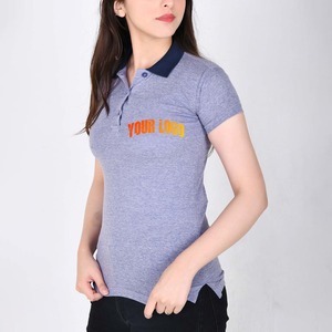 Polo de golf pour femme en coton à manches courtes, séchage rapide, broderie logo personnalisé, idéal pour le sport et les activités de plein air - Product Image 4
