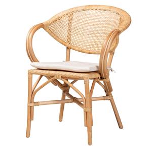 New Arrival Eco Friendly Handwoven Vintage Handmade Rattan Armchair With Cushion With Cushion For Living Room Hotel And Resort - Product Image 1