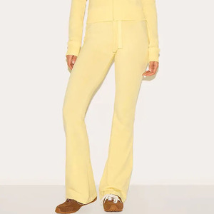 Solid Color Hip Hop Women's Tracksuit Short <b>Top</b> 2 Piece Set 100% Cotton Custom Casual - Product Image 5