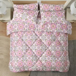 Juego de Edredón con Estampado Floral Clásico, 100% Mezcla de Algodón T-150, Transpirable para Todas las Estaciones, Uso Doméstico - Product Image 3