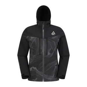 Veste softshell homme haute qualité, sur mesure avec logo et étiquettes, col à capuche, matière polaire 100% coton, meilleur produit par AKO - Product Image 1