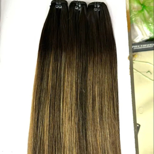 ¡Super Oferta! Extensiones de Cabello Natural Remy 100% Virgen a Granel, Doble Trama a Máquina, Sin Costuras, Color Piano, de 6 a 32 Pulgadas - Product Image 4