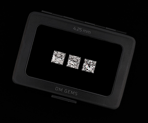 Diamante cultivado en laboratorio de 4.25 mm, corte princesa, EF VVS, diamante CVD suelto cultivado en laboratorio para la fabricación de joyas, pulseras, diamantes de laboratorio, suministro a granel. - Product Image 3