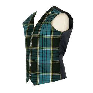 เสื้อกั๊กลายสก็อตสำหรับผู้ชายของแอนเดอร์สัน ลายตารางแบบทาร์ทัน ด้านหลังบุอย่างเต็มที่ พร้อมสายรัดปรับได้ - Product Image 1