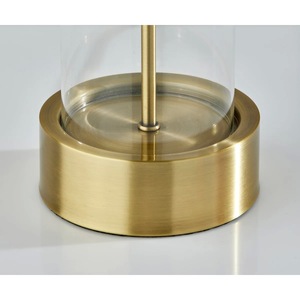 High Quality Brass <b>Table</b> <b>Lamp</b> with Heavy Round <b>Base</b>, Elegant Nightstand Lighting - Product Image 3