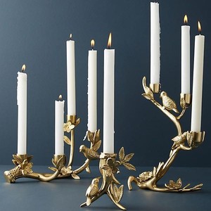 Porte-bougie traditionnel en aluminium, support décoratif pour bougies, pour la maison, le temple, la table à manger, la décoration de mariage et de fête - Product Image 5