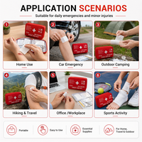 Trousse de premiers secours automobile BLUENJOY DIN 13164:2022 certifiée CE MDR, équipement d'urgence pour véhicule, requis pour la Grèce, sécurité routière européenne
