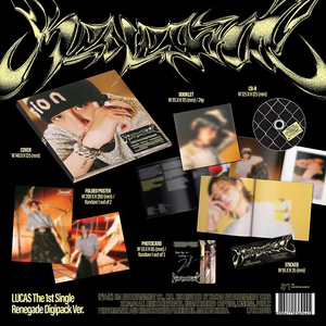 LUCAS - [ RENEGADE ] 1er Álbum (Versión DIGIPACK) Álbum de K-Pop Más Vendido en Corea - Product Image 4