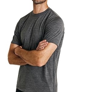 Nouveau T-shirt léger et doux pour homme, en laine mérinos, pour l'entraînement, vente en gros, tricoté en laine mérinos, streetwear respirant - Product Image 3