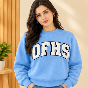 Pull à col montant OFHS personnalisé avec lettres brodées, motif grec, pour sororité et fraternité, broderie du logo du chapitre grec - Product Image 4