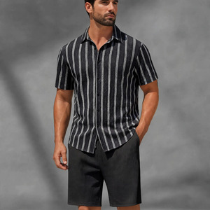 2026 Wholesale Summer Men's Casual Shorts <b>Set</b> Plain Color Solid 100% Cotton Jersey Quick Dry Knitted Customized Logo <b>Twin</b> <b>Set</b> - Product Image 1