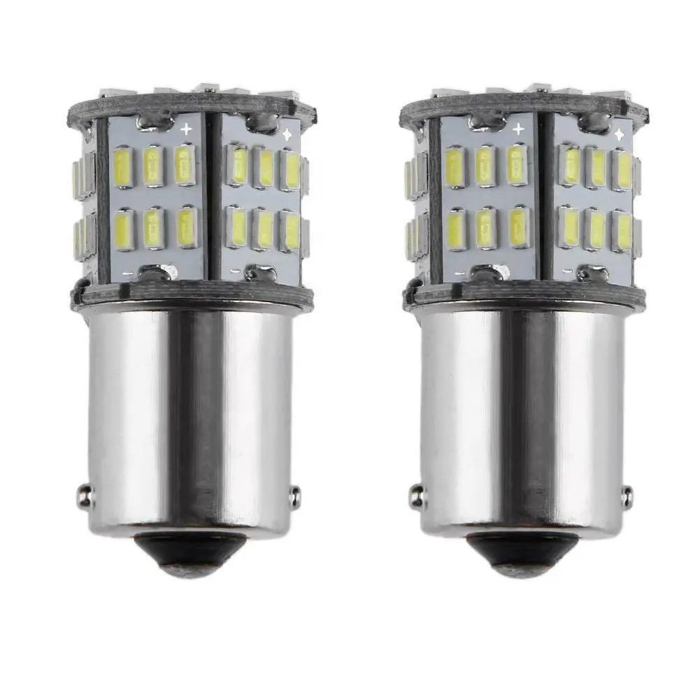 12V 24V 1156 BA15S P21W BAY15D 3014 54smd 1156 1157 white Reverse Tail led auto light bulb