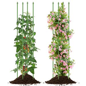 Set di 2 Gabbie per Pomodori Regolabili in Altezza per Recinzioni e Cancelli da Giardino - Product Image 3